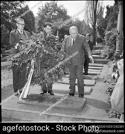 ***AUGUST 4, 1965 FILE PHOTO***Gregor Johann Mendel ""Father of Genetics"" died on 6 January 1884. He is buried in the Augustinian tomb in the Central Cemetery...