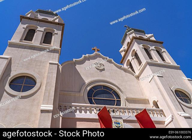 Saint Mary Basilica Church Immaculate Conception Blessed Mary Phoenix Arizona Founded 1881 Rebuilt stained glass from 1915 Largest catholic church Phoenix