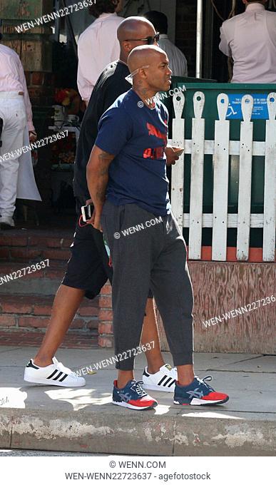 Former NBA player Stephon Marbury leaving The Ivy restaurant in Beverly Hills Featuring: Stephon Marbury Where: Beverly Hills, California