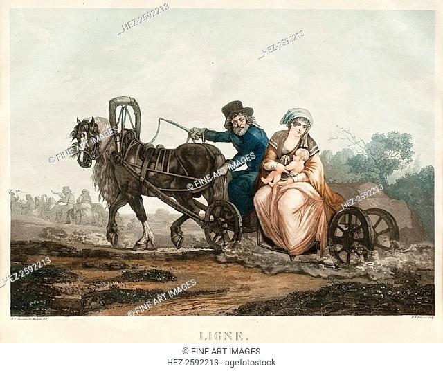 Sledge driving, 1830-1840s. From a private collection