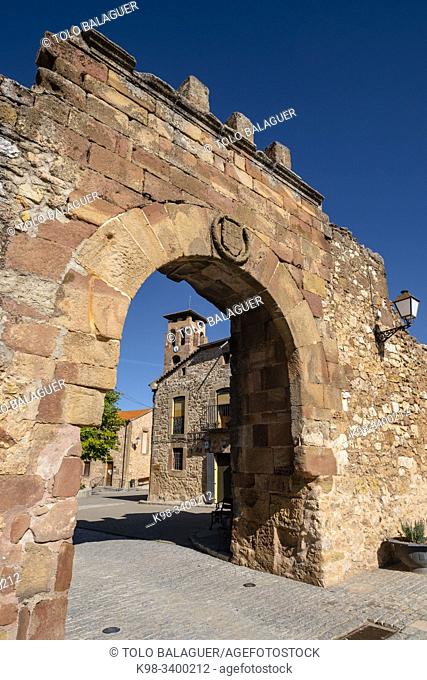 arco de arriba - puerta de oriente, Conjunto medieval amurallado, Retortillo de Soria, Soria, comunidad autónoma de Castilla y León, Spain, Europe