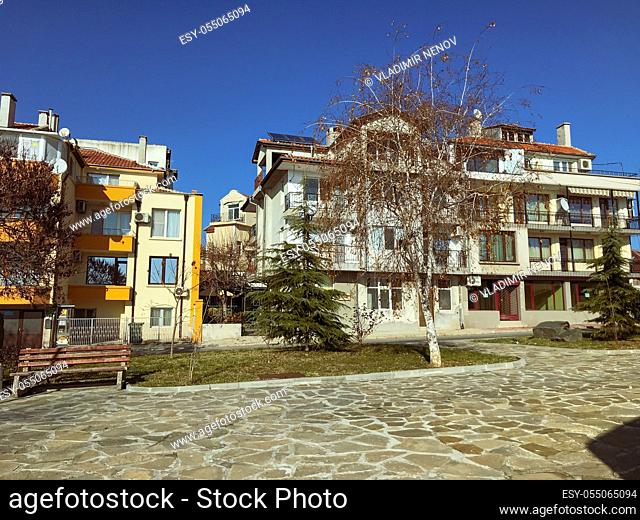 Pomorie, Bulgaria - January 12, 2020: Pomorie Is A Town And Seaside Resort In Southeastern Bulgaria, Located On A Narrow Rocky Peninsula In Burgas Bay On The...