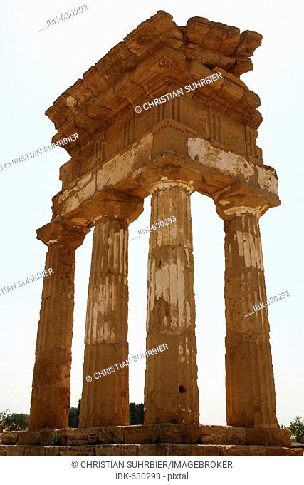 Temple of Castor and Pollux, Agrigento, Sicily, Italy, Europe