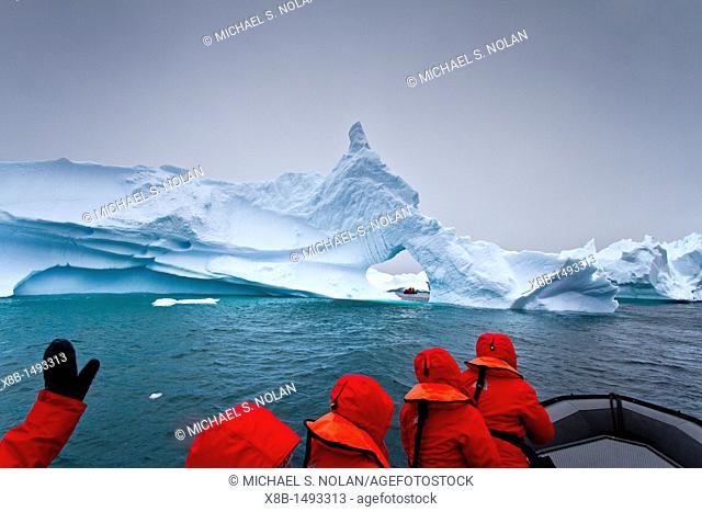 Guests from the Lindblad Expedition ship National Geographic Explorer enjoy Antarctica by Zodiac MORE INFO Lindblad Expeditions pioneered Antarctic travel in...