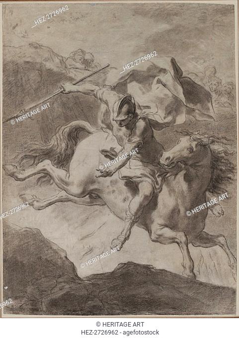 Death of Marcus Curtius, 1799. Creator: Gaetano Gandolfi (Italian, 1734-1802)