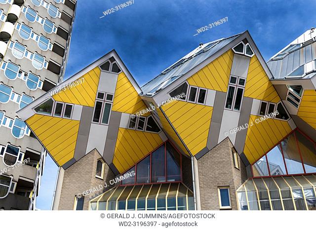 Yellow Cube Houses, Rotterdam, Holland