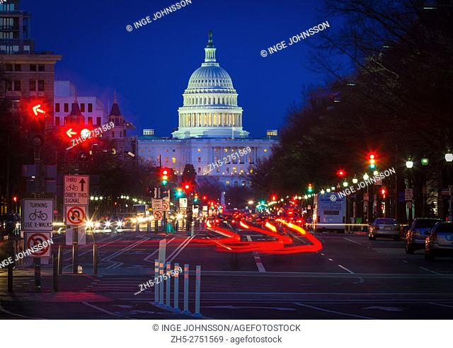 The United States Capitol is the meeting place of the United States Congress, the legislature of the federal government of the United States