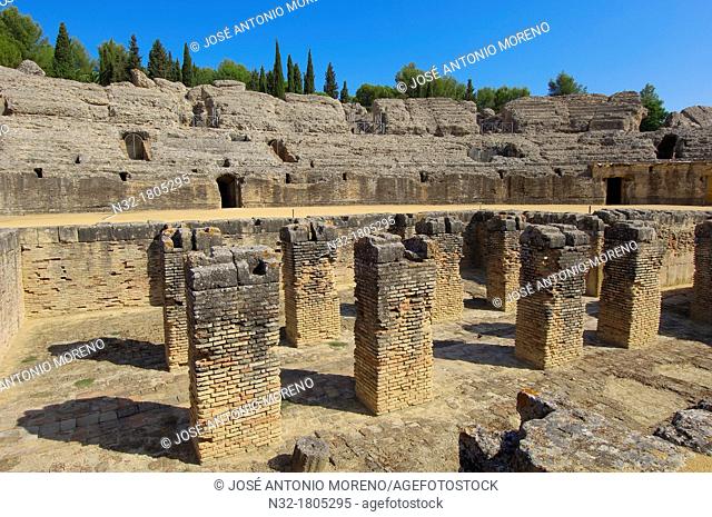 Santiponce, Italica, Romain ruins of Italica, Sevilla, Andalusia, Spain, Europe