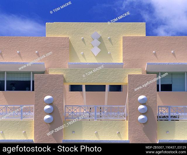 Art Deco building, Miami, Florida, USA