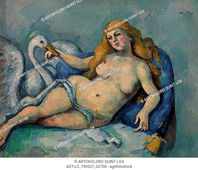 Paul CÃ©zanne: Leda and the Swan (LÃ©da au cygne), Paul CÃ©zanne, c. 1880 (possibly later), Oil on canvas, This picture is unusual in CÃ©zanne's oeuvre for its...