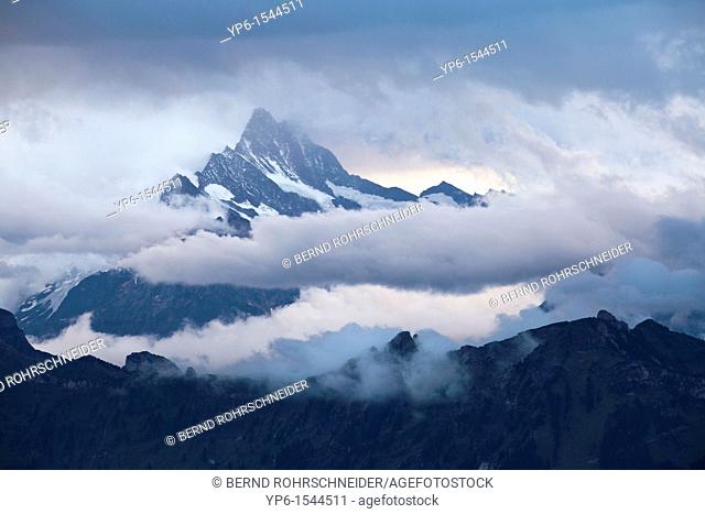 landscape with mountains and clouds, Bernese Oberland, Switzerland