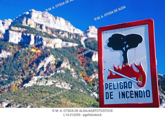 Sestrales Peak. Añisclo Valley. Huesca province. Spain