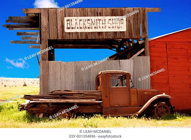 Old Truck and Blacksmith Shop