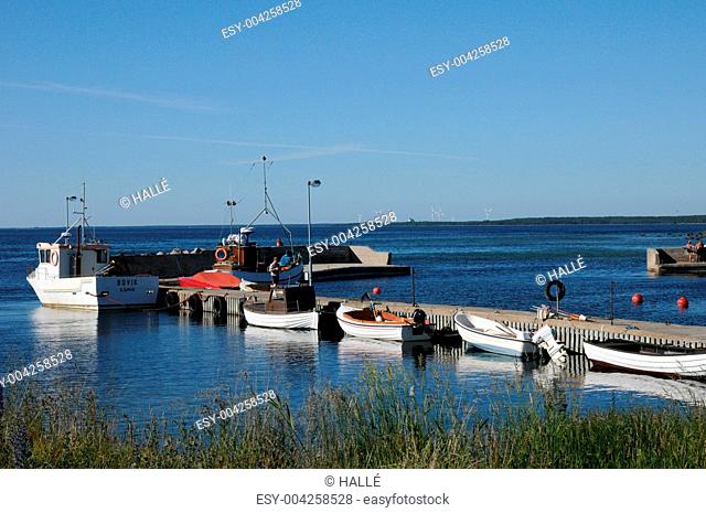 Sweden, the marina of Djupvik in summer