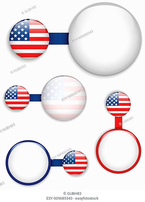 Vector - USA Country Set of Banners