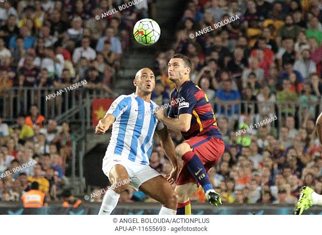 2015 Spain la Liga LFP, FC Barcelona v Malaga CF Aug 29th. 29.08.2015. Nou Camp, Barcelona. Spain. FC Barcelona versus Malaga CF