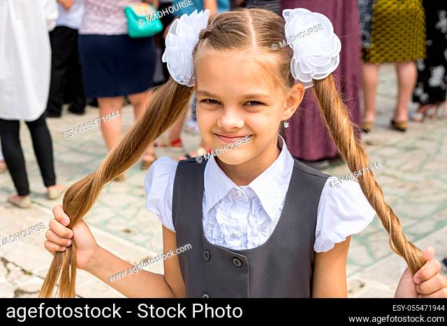 school uniform, schoolgirl, hair accessory