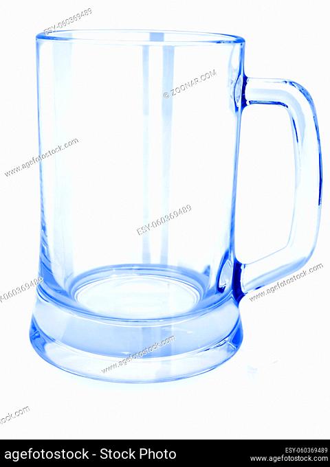 Empty Glass Over The White Background