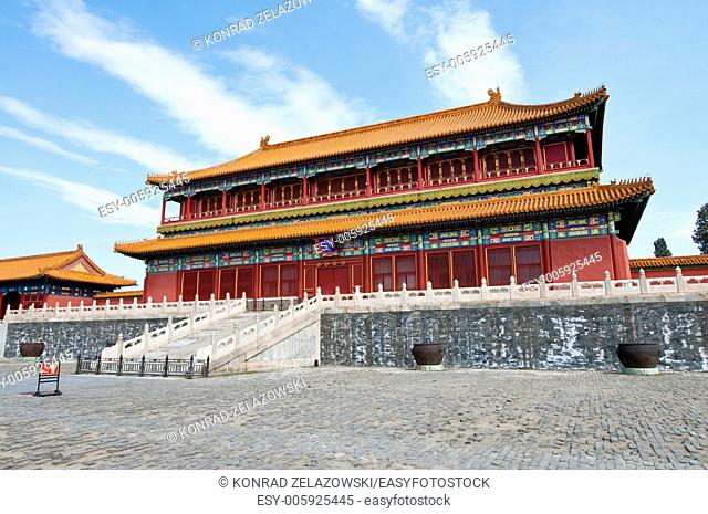 Pavilion of Embodying Benevolence (Tiren) in Forbidden City, Beijing, China