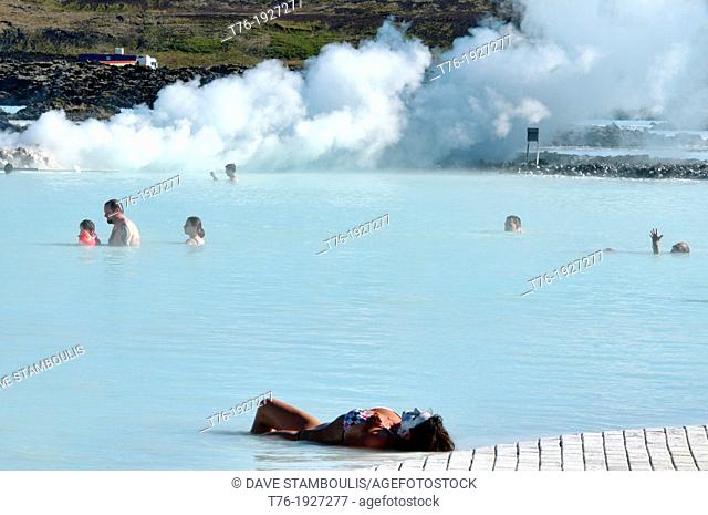 The magical Blue Lagoon hot spring in Reykjanes, Iceland