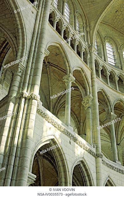 Soissons cathedral, Aisne department, Picardy, France