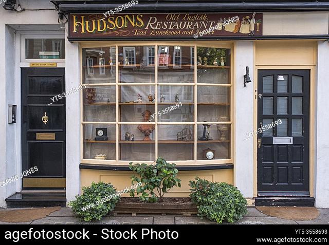 Hudsonâ. . s Tea shop and restaurant on Baker Street in London