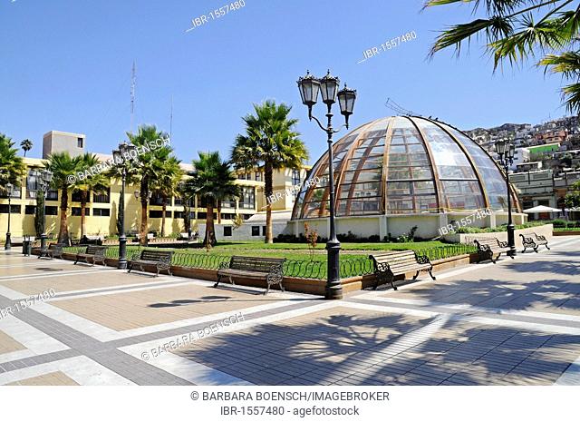 Plaza Gabriela Mistral square, Museo Domo museum, cultural center, glass dome, Coquimbo, La Serena, Norte Chico, northern Chile, Chile, South America