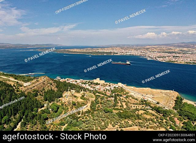 The Dardanelles Strait internationally significant waterway in northwestern Turkey connecting the Aegean and the Sea of Marmara and separating the European and...