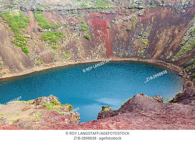 The Kerid volcanic crater in Iceland