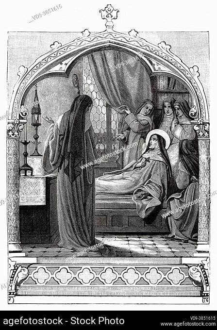 Sainte Julienne de Mont-Cornillon (Retinnes 1193 - Fosses-la-Ville 1258) He dedicated much of his life to promoting the Corpus Christi devotion