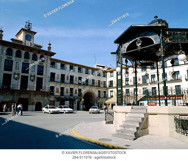 'Plaza de los Fueros'. Tafalla. Navarra. Spain