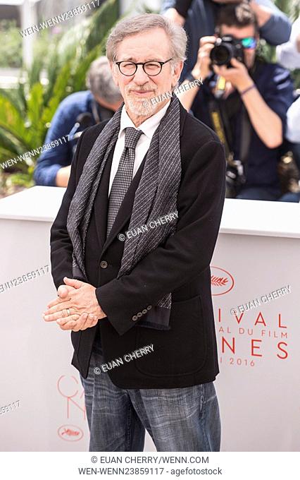 69th Cannes Film Festival - 'The BFG' (Le Bon Gros Geant - Le BGG) - Photocall Featuring: Steven Spielberg Where: Cannes
