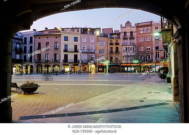 Main Square, Igualada. Anoia, Barcelona province, Catalonia, Spain