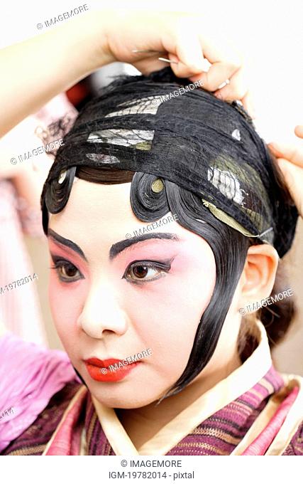 Chinese traditional opera character dressing