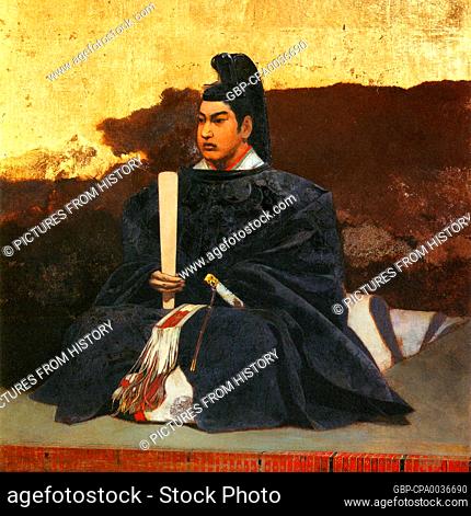 Japan: 'Portrait of Tokugawa Iemochi'. Oil on canvas painting by Kawamura Kiyoo (1852-1934), 1884.<br/><br/> Tokugawa Iemochi (July 17, 1846–August 29