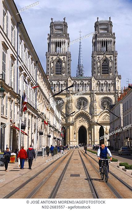 Orleans, Ste. Croix Cathedral, Orleans, Jeanne d'Arc street, Loire Valley, UNESCO World Heritage Site, Loiret department, Centre region, France, Europe