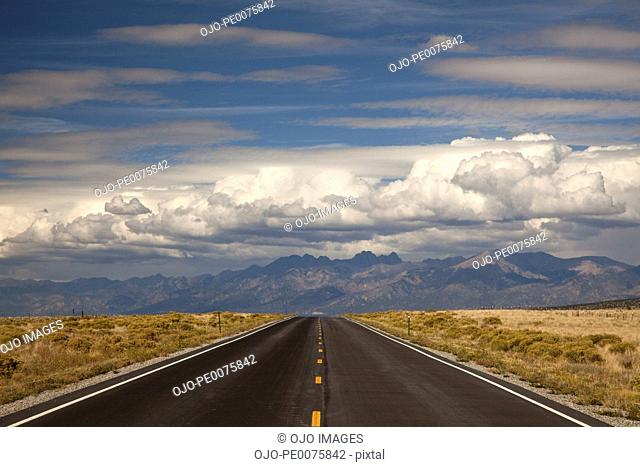 Road and valley, Great Sand Dunes, Colorado, United States