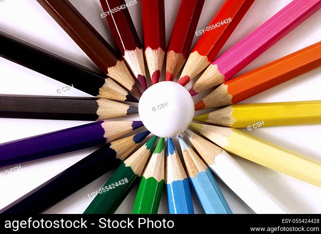 crayon, color circle