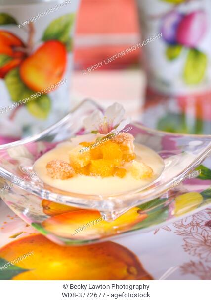 apricots with almond blossoms