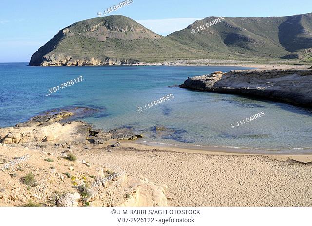 El Playazo de Rodalquilar from Las Negras. Cabo de Gata-Nijar Natural Park, Almeria province, Andalucia, Spain