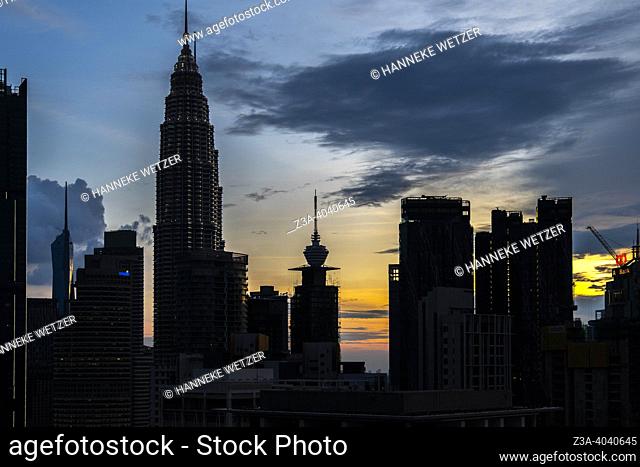 Kuala Lumpur skyline, Kuala Lumpur, Malaysia, Asia