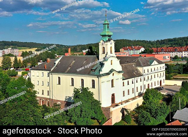 Letovice Hospital, St. Wenceslas Church, former Convent of the Brothers of Mercy. (CTK Photo/Petr Svancara)