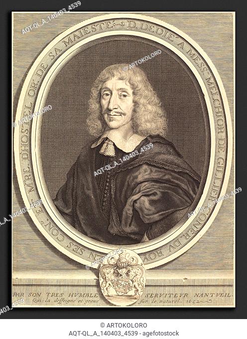 Robert Nanteuil (French, 1623 - 1678), Melchior de Gillier, 1652, engraving