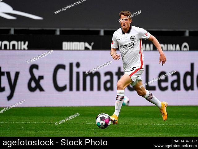 Erik DURM (F), single action with ball, action, . Soccer 1st Bundesliga season 2020/2021, 27th matchday, matchday27, Borussia Dortmund-Eintracht Frankfurt 1-2...