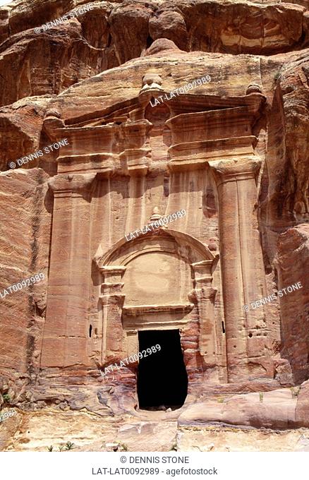 Petra is an archaeological site in southwestern Jordan, lying on the slope of Mount Hor. It was discovered in 1812 by Johann Ludwig Burckhardt, a Swiss explorer