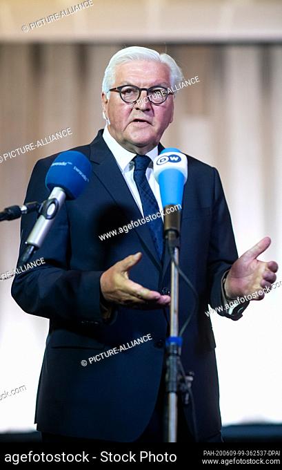 09 June 2020, Berlin: Following a discussion with industry representatives at Kino International, Federal President Frank-Walter Steinmeier comments on the...