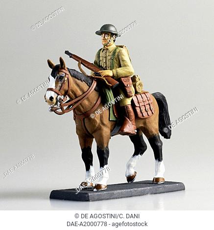 Officer of the 26th Cavalry regiment, 1942, toy soldier on horseback. United States of America, 20th century