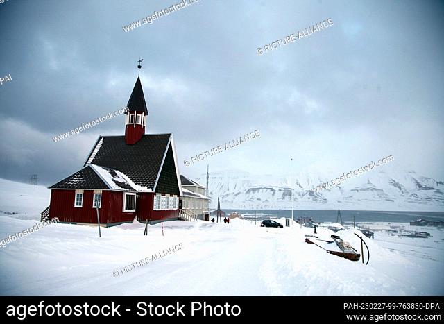 FILED - 27 February 2023, Norway, Longyearbyen: The Svalbard Church (Svalbard kirke) is considered to be the farthest north church on earth