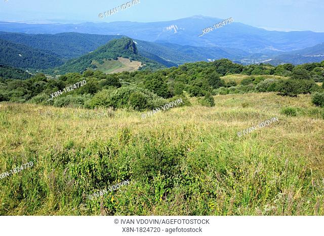 Mountain landscape near Gombori, Shida Kartli, Georgia