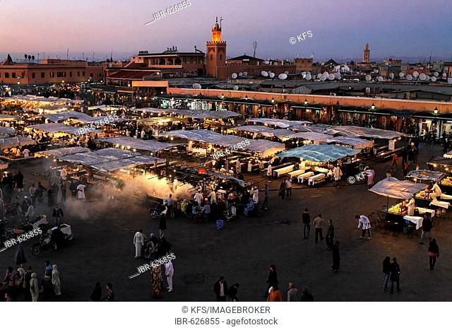 Square Djemaa el Fna, Marrakech, Morocco, Africa